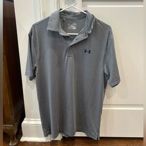 Striped Under armor polo shirt